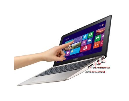 notebook Asus VivoBook S200E CT167H conexões