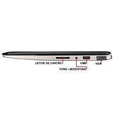 notebook Asus VivoBook S200E CT253H espessura