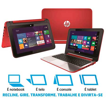 Notebook 2 em 1 Touch HP Pavilion x360 11-n025br