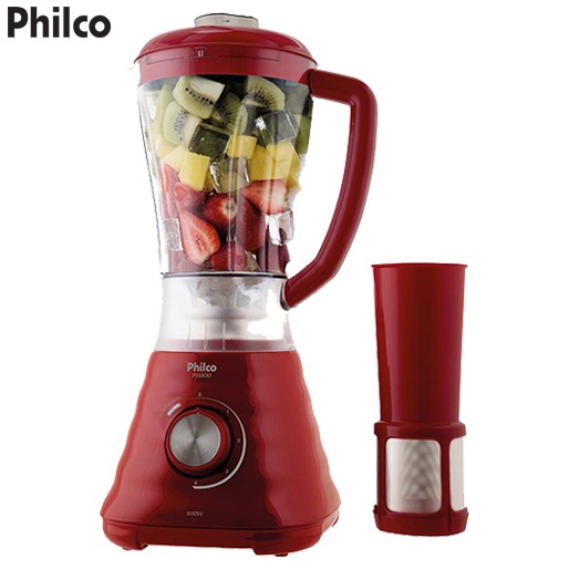 Liquidificador Philco é indispensável na sua cozinha Liquidificador Philco PH800 4 Velocidades 800W Vermelho