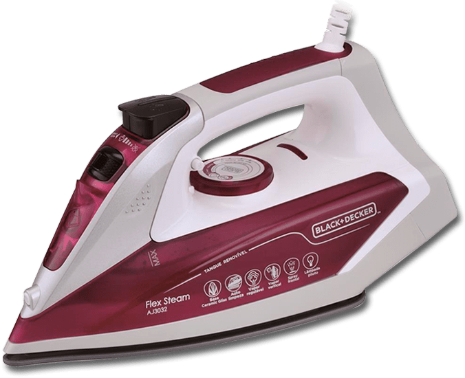 Ferro a Vapor Flex Steam AJ3032Black&Decker FFerro Vapor Flex Steam AJ3032Black Decker