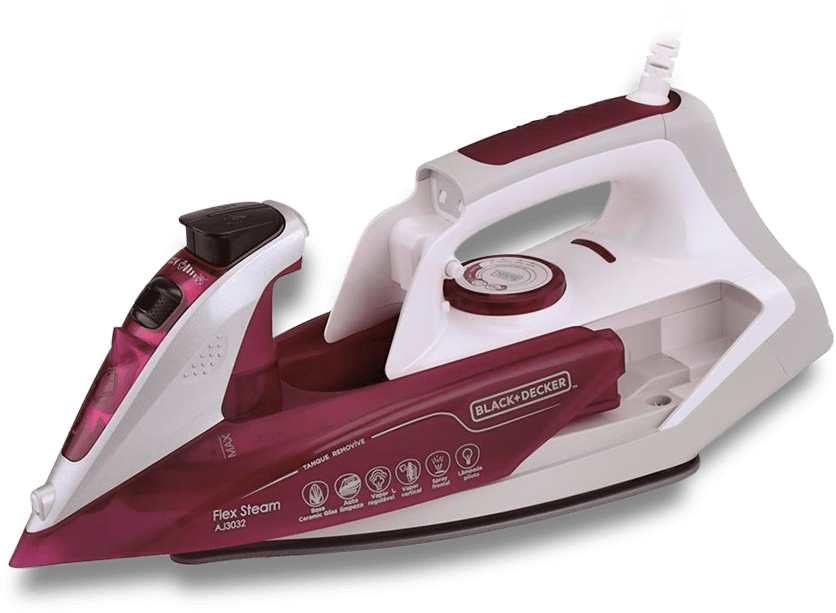 Vapor possui ajuste de identidade Ferro Vapor Black Decker Flex Steam vapor vertical