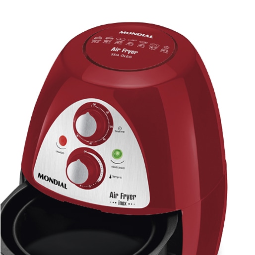 Selecione a medida certa Fritadeira Air Fryer Mondial Inox 4 litros capacidade