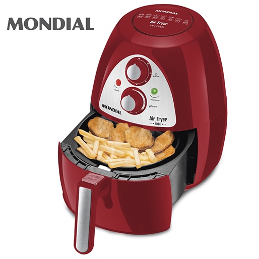 Faça deliciosas receitas Fritadeira Air Fryer Mondial 1500w potência