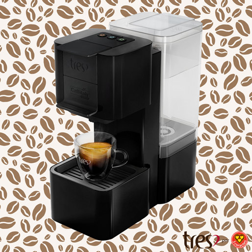 Máquina de Café Espresso Tres S26 Pop - Preta Máquina Café Espresso Tres S26 Pop Preta