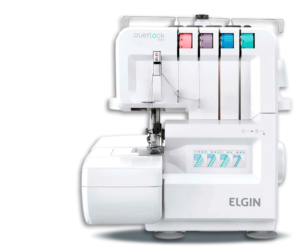 Máquina de Costura Overlock Elgin OV1000 Máquina de Costura Overlock Elgin OV1000
