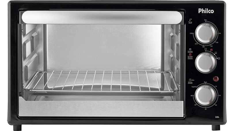 Forno Elétrico Philco PFE38P 38 Litros Preto Forno Elétrico Philco PFE38P 38 Litros Preto