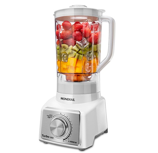 Liquidificador Mondial Turbo Inox L1000 Liquidificador Mondial Turbo Inox L1000 com 12 Velocidades