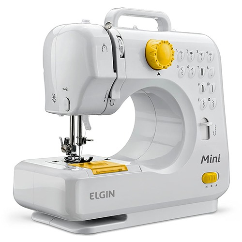 Fácil utilização máquina costura mecânica elgin mini bl 1004 painel