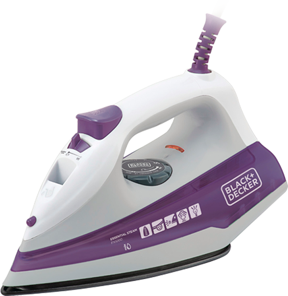 Fio elétrico com 1,30m Ferro Vapor Black Decker FX100 fio