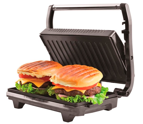 Sanduicheira Grill Britânia Press Inox Base lanche grill grelhados
