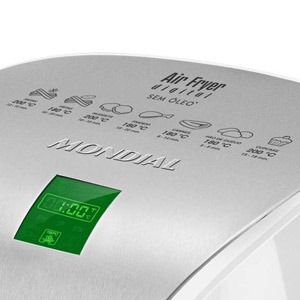 Fritadeira Elétrica Mondial Air Fryer Digital Premium - Branco