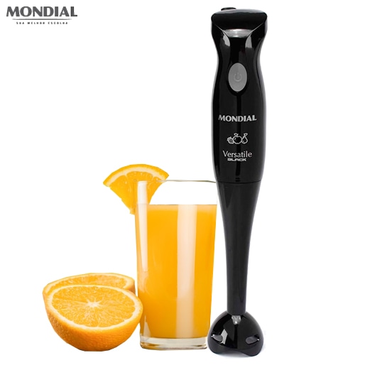 Prepare deliciosas receitas Mixer Mondial Versatile Black M-08 Copo design moderno