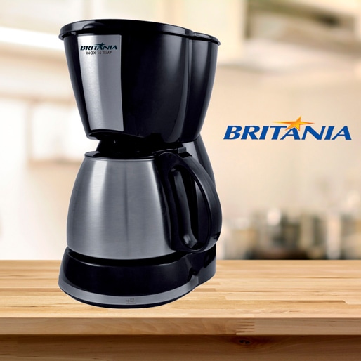 cafeteira britânia inox 15 cafés