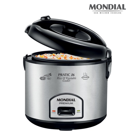 Panela Elétrica Mondial Pratic Rice 16 - 3 Litros Panela Elétrica Mondial Pratic Rice 3 Litros