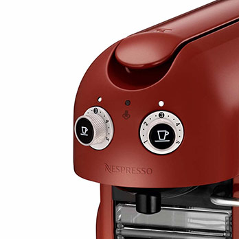 máquina de café Nespresso Maestria Rosso C500 Vermelha painel