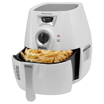fritadeira elétrica Philco Air Fry Saúde Branca detalhe
