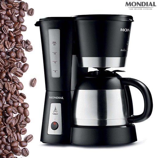 Cafeteira Mondial Bella Arome Térmica C-17 - Preto/Inox Cafeteira Mondial Bella Arome Térmica C-17