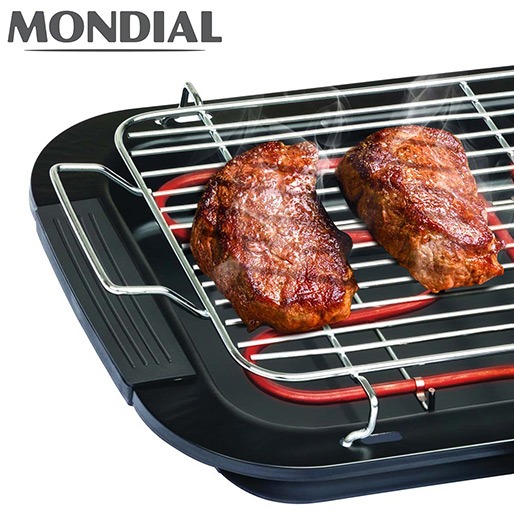 Bandeja resistente Churrasqueira Elétrica Mondial Fácil Limpeza