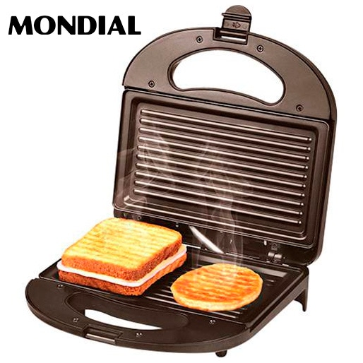 Chapas antiaderentes sanduicheira e grill mondial mac inox s11 antiaderente