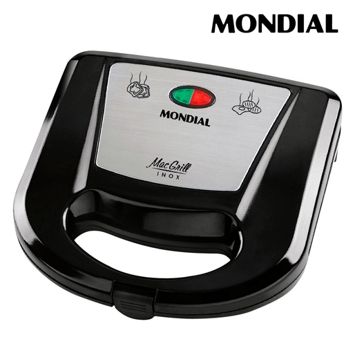 Sanduicheira e Grill Mondial Mac Inox S11 sanduicheira e grill mondial mac inox s11