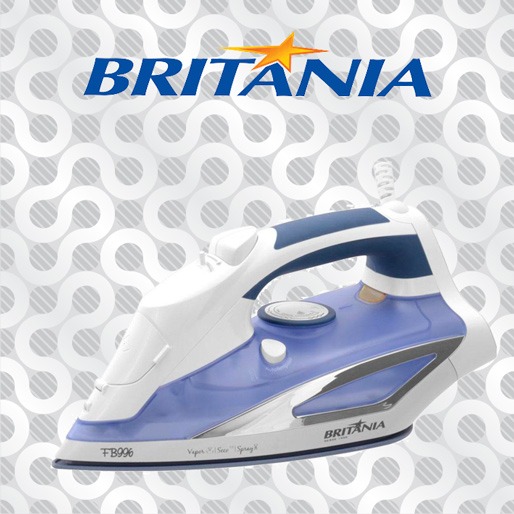 Britânia: Ferro a Vapor FB996 Azul Ferro Elétrico Britânia FB996 Azul Vapor Seco