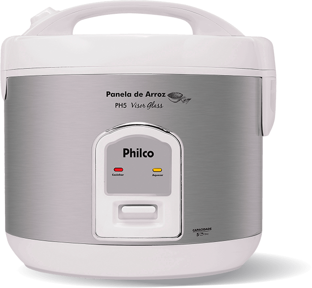Panela Elétrica de Arroz Philco PH5 Branca Panela Elétrica Arroz Philco PH5