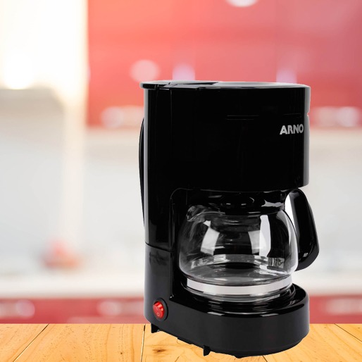 Reservatório com capacidade para até 600 ml Cafeteira Elétrica Arno Reservatório 600 ml