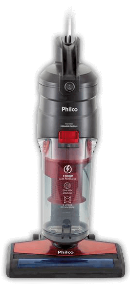Acompanha bocal para pisos/carpetes e de sopro Aspirador Pó Philco PAS4000V sistema ciclone