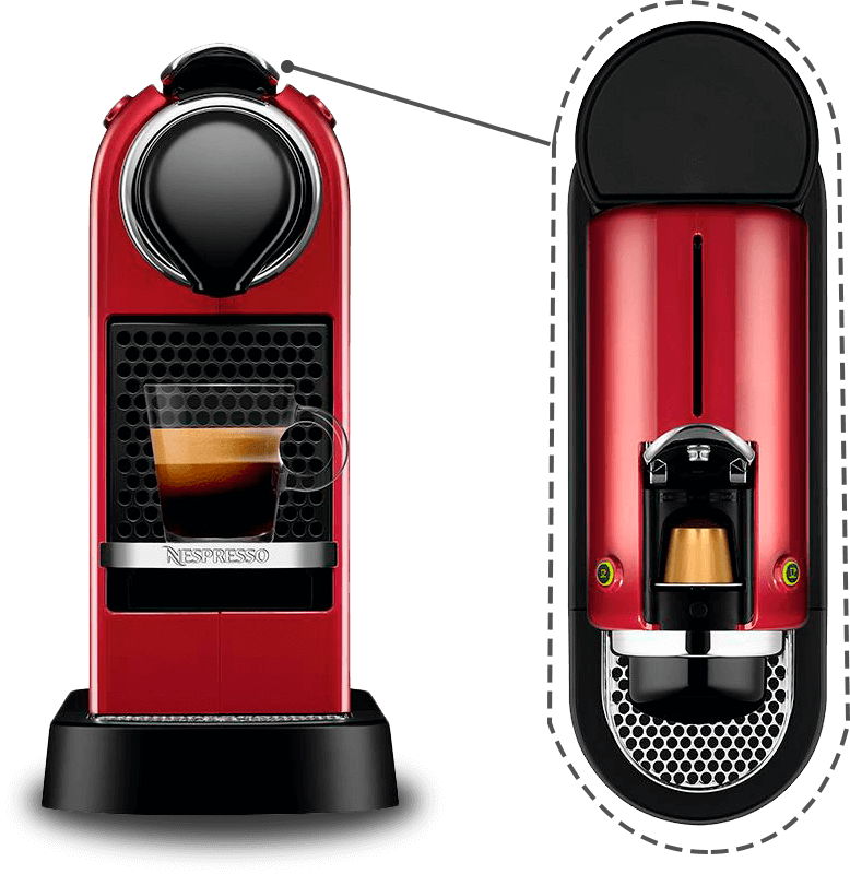 Máquina de Café Nespresso Citiz C113 Máquina Café Nespresso Citiz C113 Vermelha