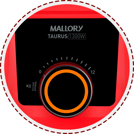 Liquidificador Mallory Taurus Glass Vermelho
