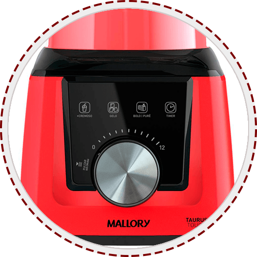 Liquidificador Taurus Touch Mallory 12 velocidades