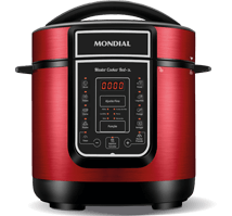 Panela Elétrica de Pressão Mondial Master Cooker PE41 Vermelha Panela Elétrica de Pressão Mondial Master Cooker PE41 Vermelha