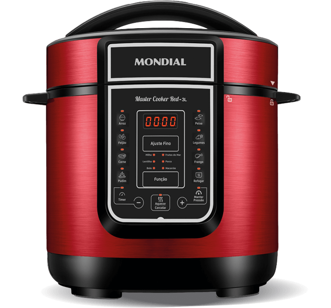 Panela Elétrica de Pressão Mondial Master Cooker PE41 Vermelha