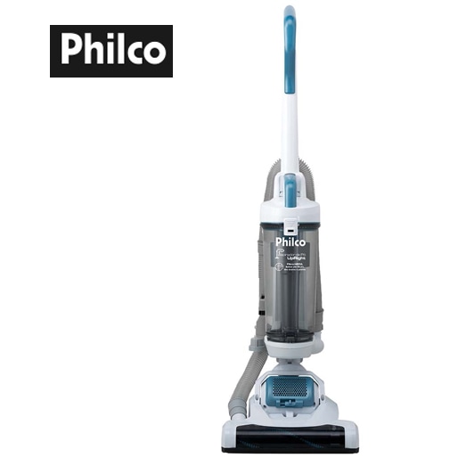 Possui porta-fio e cabo flexível Aspirador Pó Philco acessórios bocal cantos escova automatica