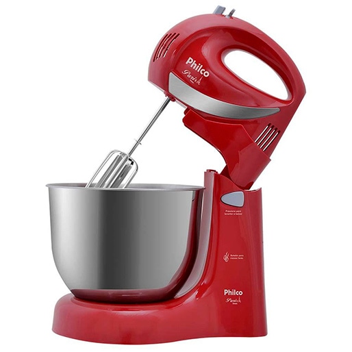 Batedeira Philco Paris 350W – Vermelha batedeira philco paris 350w vermelha