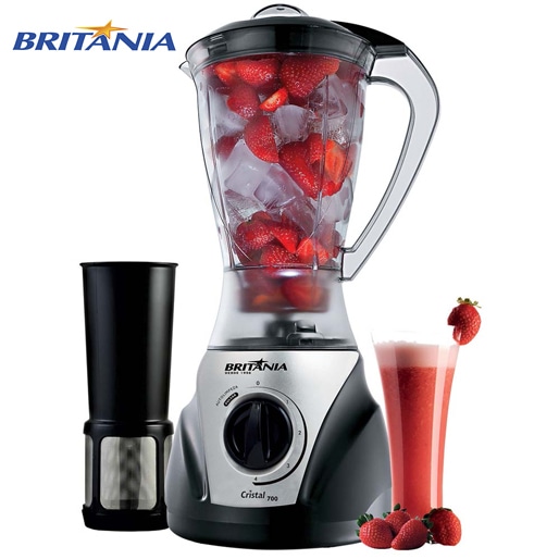 Liquidificador Britânia Cristal 700 W - Preto Liquidificador Britânia Cristal 700 W