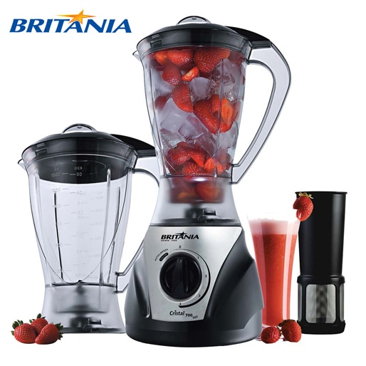 Liquidificador Britânia Cristal Duo 700W liquidificador britânia cristal duo 4 velocidades
