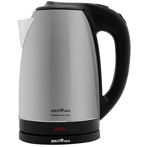 Chaleira Elétrica Inox Britânia - 2,5 Litros chaleira elétrica inox britânia