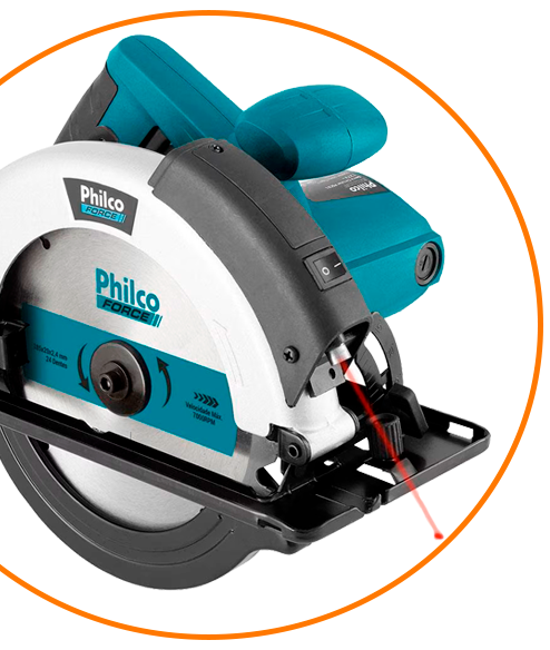 Mira a laser Serra Circular Philco PSC01 mira laser
