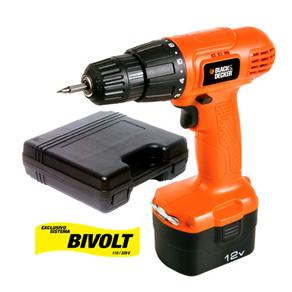 furadeira e parafusadeira à bateria Black Decker CD121K BR