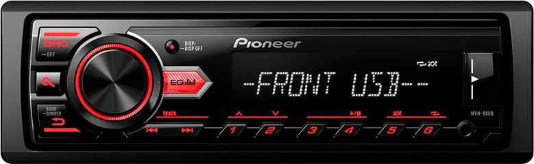 Equalizador gráfico de 5 bandas Som Automotivo Pioneer MVH 98UB acústica