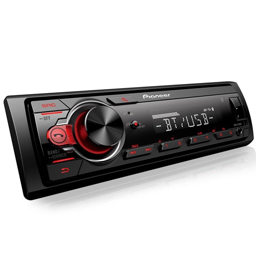 Som Automotivo Pioneer MVH-S218BT com Bluetooth e Entrada USB Som Automotivo Pioneer MVHS218BT Preto Vermelho