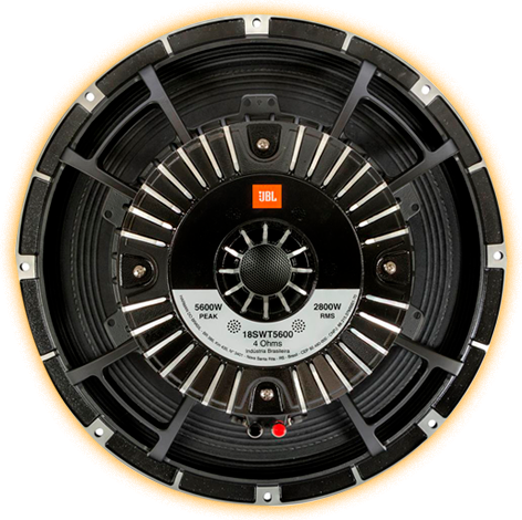Subwoofer JBL Tornado 18SWT5600 Carcaça DDB