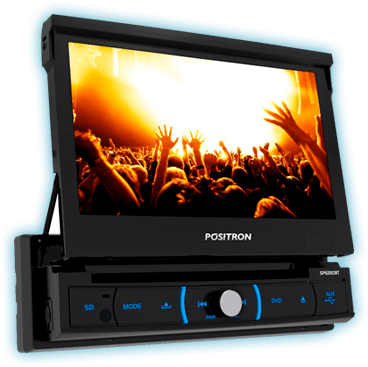 DVD Player Automotivo com Tela Retrátil Pósitron SP6330BT DVD Player Automotivo SP6330BT Pósitron