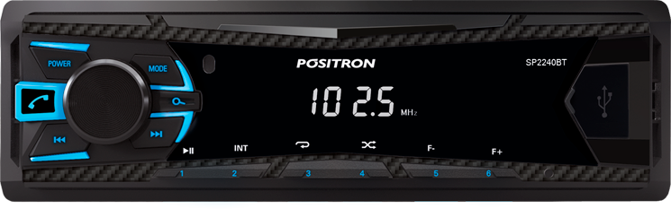 Possui amplificador de áudio classe D Rádio MP3 Player Automotivo Pósitron SP2230