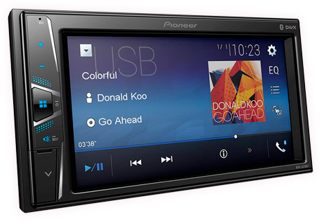 Central Multimídia Pioneer MVH-G218VBT com Tela de 6,2’’ Central Multimídia Pioneer MVH G218VBT Tela LCD