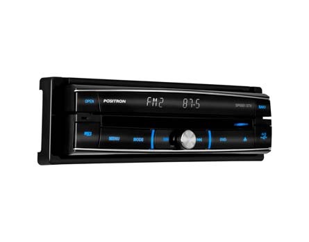O DVD automotivo Pósitron SP6551 DTV, com a tela retraída