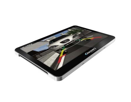 Navegador GPS com tela colorida sensível ao toque