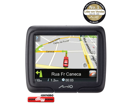 Navegador GPS MIO M300 - Mais de 1700 cidades mapeadas